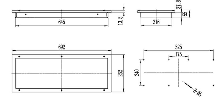 KISSAMOS 560-4 LED technical drawing